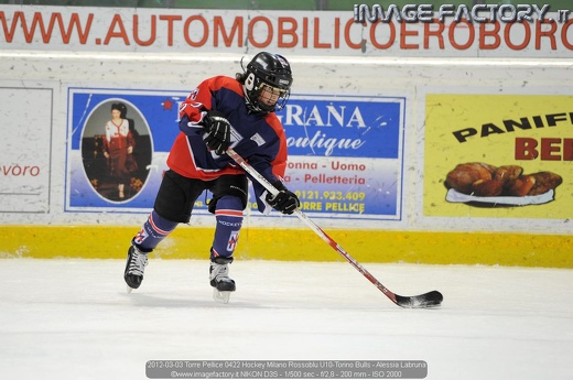 2012-03-03 Torre Pellice 0422 Hockey Milano Rossoblu U10-Torino Bulls - Alessia Labruna